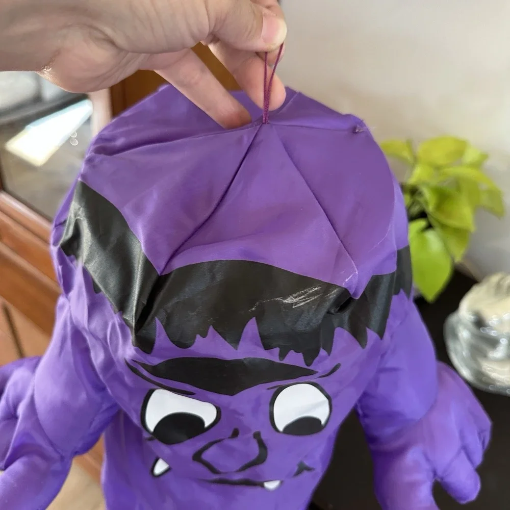 VTG 90's Halloween Hanging Silly Purple‎ Spring Frankenstein Monster Lantern